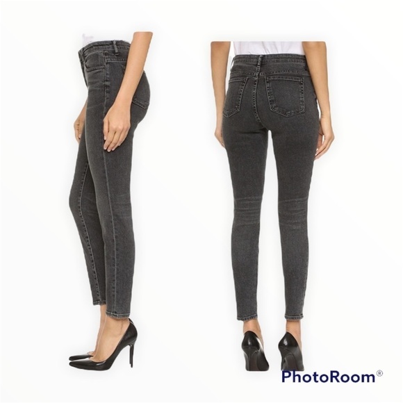 Alexander Wang Medium Wash Skinny Crop Jeans Size 27 - Picture 6 of 10